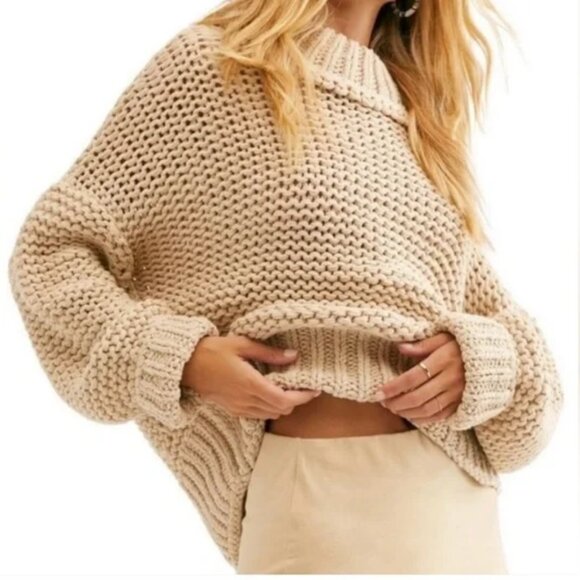 Free People Sweaters - Free People My Only Sunshine Sweater in Linen Color